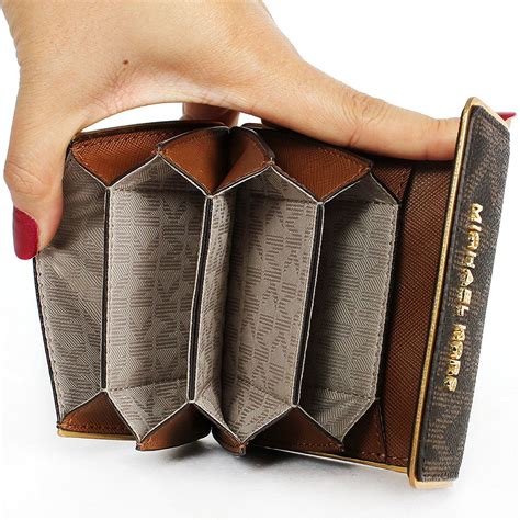 michael kors harrison card holder|Michael Kors accordion wallet.